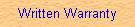 Written Warranty
